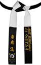 Black & White Panel Master Belt with Matching Color Stitching