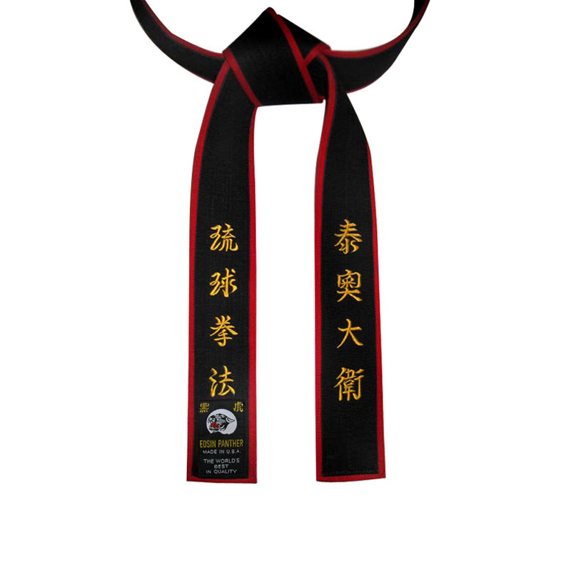 Black Master Belt with Red Border