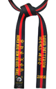Midnight Blue Master Belt with Red Stripe